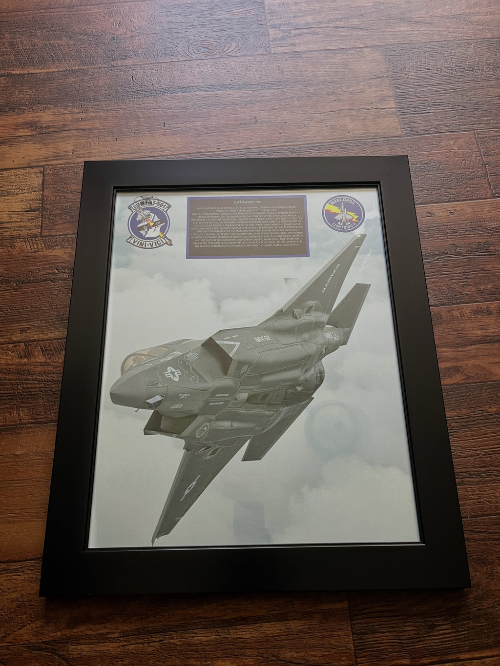 Custom going away plaques